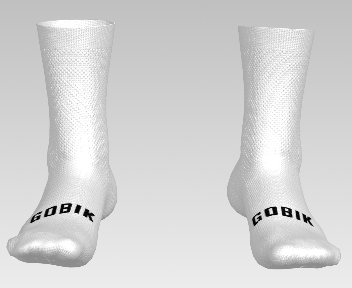 Chaussettes Blanches - No Brain No Gain – Image 2