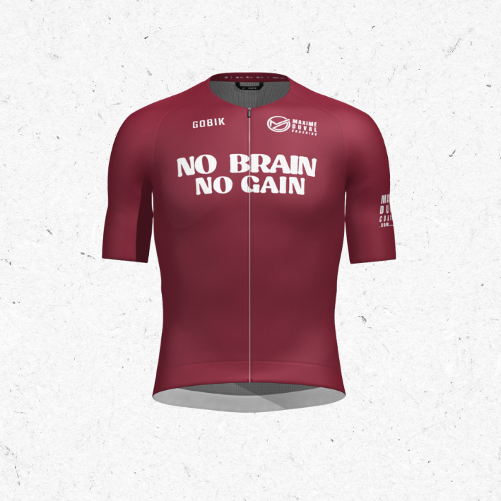 Maillot Manches Courtes -  No Brain No Gain